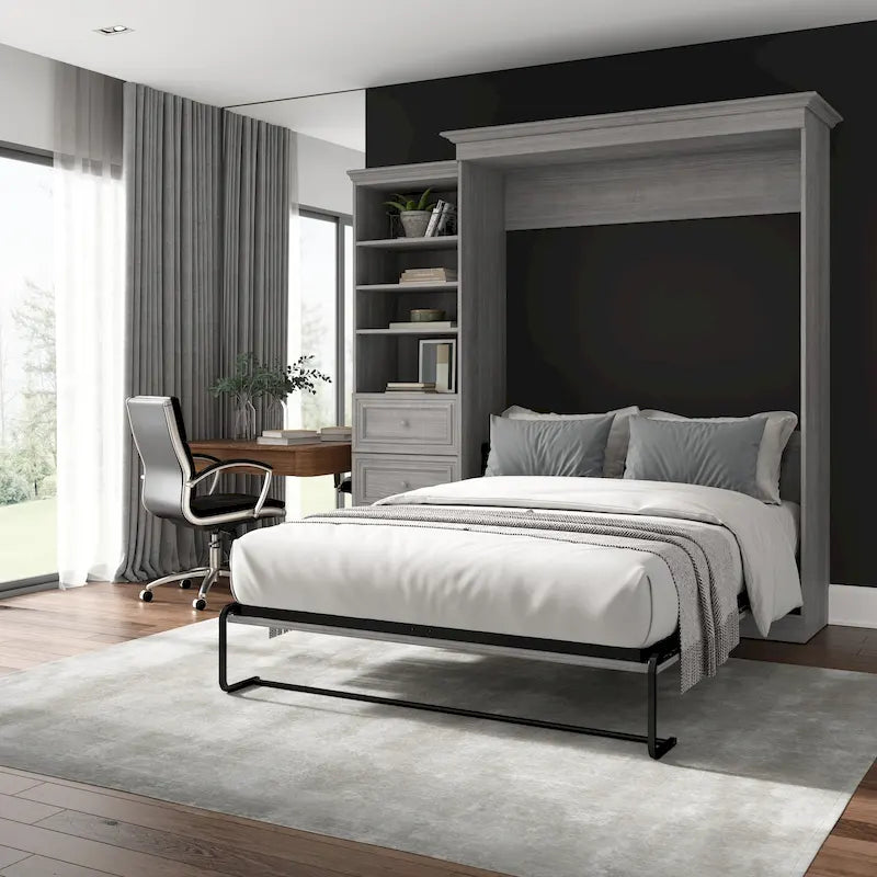 Versatile Queen Murphy Bed and Closet Organizer (92W) by Bestar