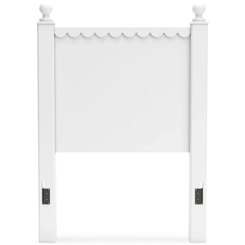 Signature Design by Ashley Mollviney White Panel Headboard Only