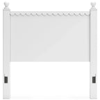 Signature Design by Ashley Mollviney White Panel Headboard Only