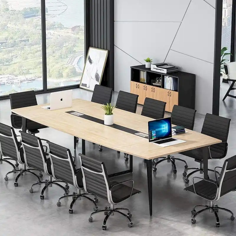 94.48 L x 47.24 W Conference Table,Seminar Table with Rectangle Grommet