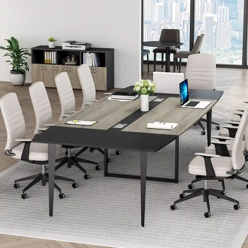 94.48 L x 47.24 W Conference Table,Seminar Table with Rectangle Grommet