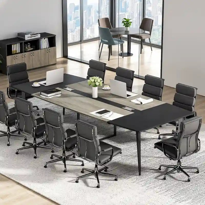 94.48 L x 47.24 W Conference Table,Seminar Table with Rectangle Grommet