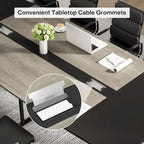 94.48 L x 47.24 W Conference Table,Seminar Table with Rectangle Grommet