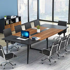 94.48 L x 47.24 W Conference Table,Seminar Table with Rectangle Grommet