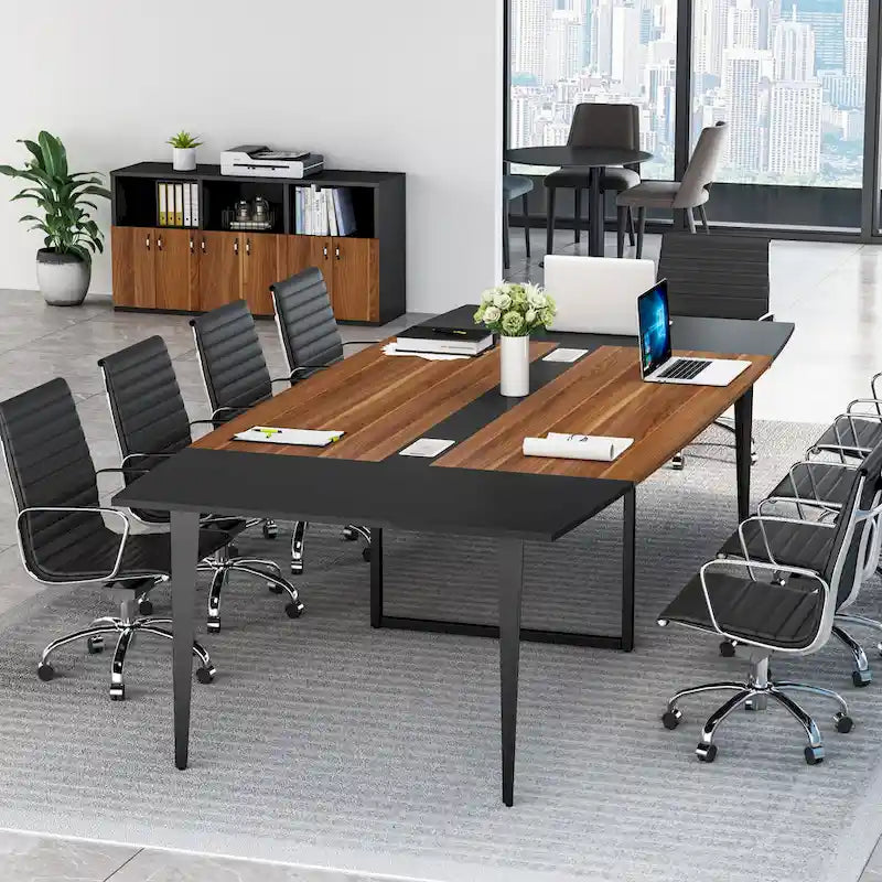 94.48 L x 47.24 W Conference Table,Seminar Table with Rectangle Grommet
