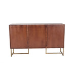 Barnette 2-Door 3-Drawer Herringbone Wooden Cabinet