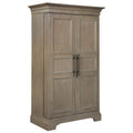 Brown Grey Distressed Wood Wine & Bar Cabinet by Howard Miller
