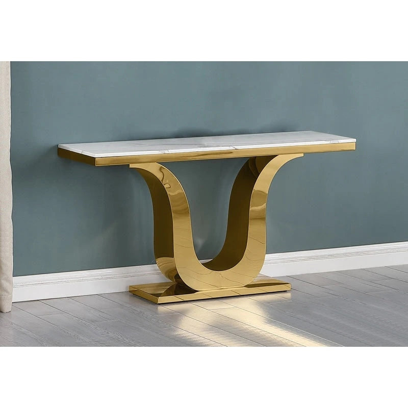 Best Quality Furniture Genuine White Marble Sofa Table