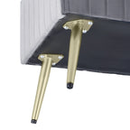 46 Modern Upholstered Bed and Entryway Bench with Padded Velvet Seat