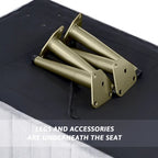 46 Modern Upholstered Bed and Entryway Bench with Padded Velvet Seat