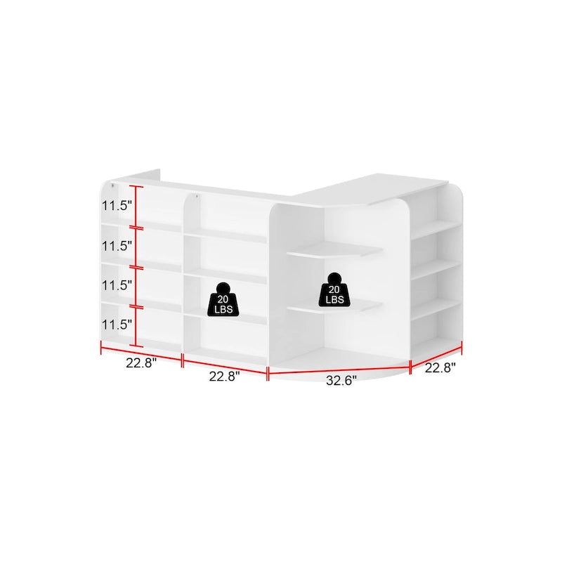 Reception Desk Storage Offices and Clinics Workstaiton Welcome Desk