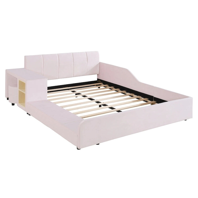 Full Size Upholstered Grounded Bed
