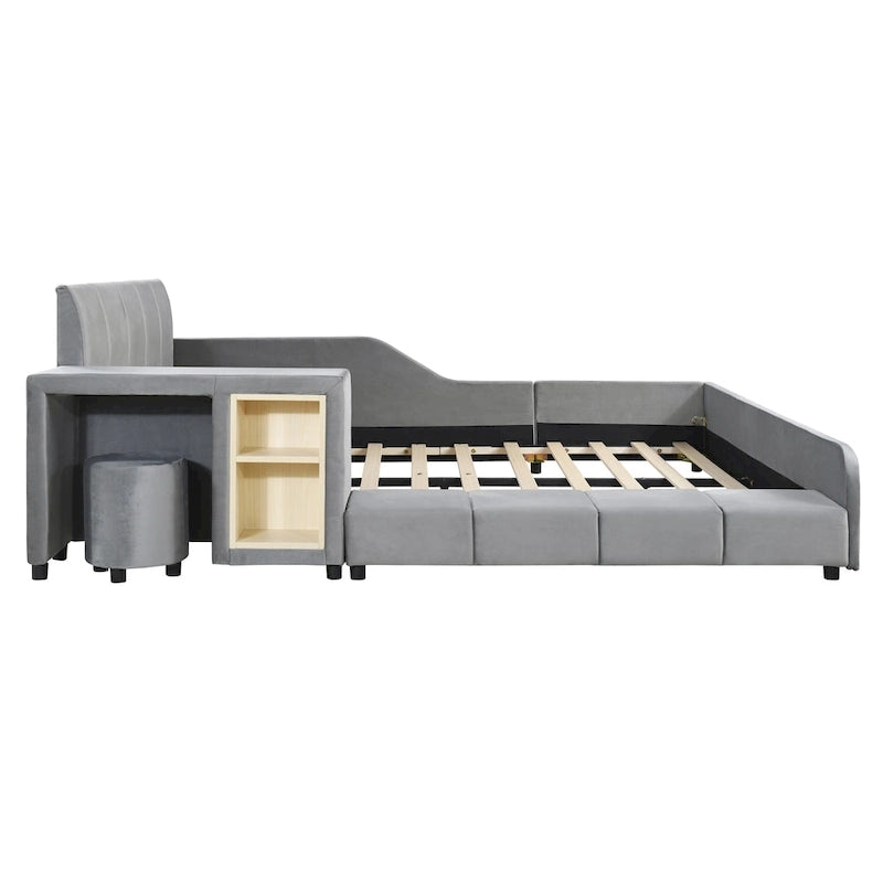 Full Size Upholstered Grounded Bed