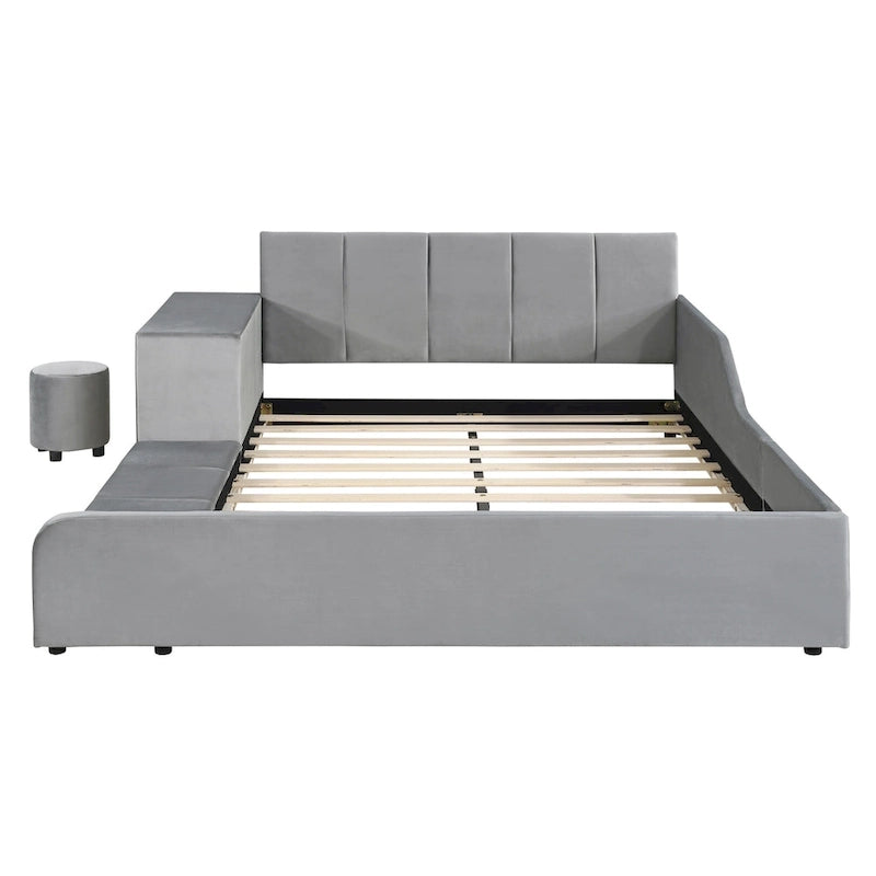 Full Size Upholstered Grounded Bed