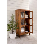 Apollo Wooden Two-Door Curio Cabinet - 30 x 16 x 61