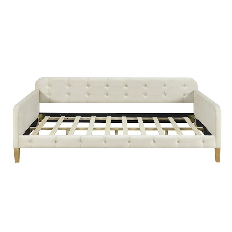 Twin Size Upholstered Dayed with 4 Support Legs