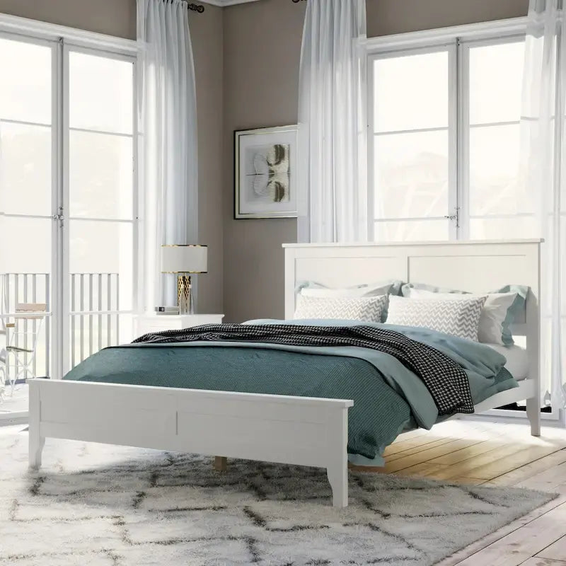 Modern Wood Full Platform Bed for bedroom