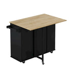 Multi-Functional Kitchen Island Cart with 2 Door Cabinet