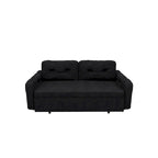 66.2 Queen Pull Out Sofa Bed with Storage and 2 Soft Pillows