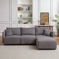 106 Multi-Module Combination Style Sofa, Modern Minimalist Corduroy Combination Sofa