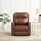 Recliner photo - Zero Gravity Power Recline and Headrest Grain Leather Recliner