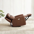 Zero Gravity Power Recline and Headrest Grain Leather Recliner