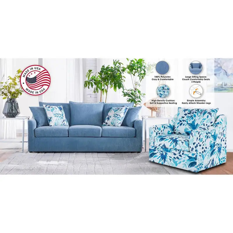 New Classic Furniture Anatasia 2-piece Living Room Set, Made in USA