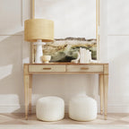 Kai 2 Drawer 46 Burl Wood Console Table