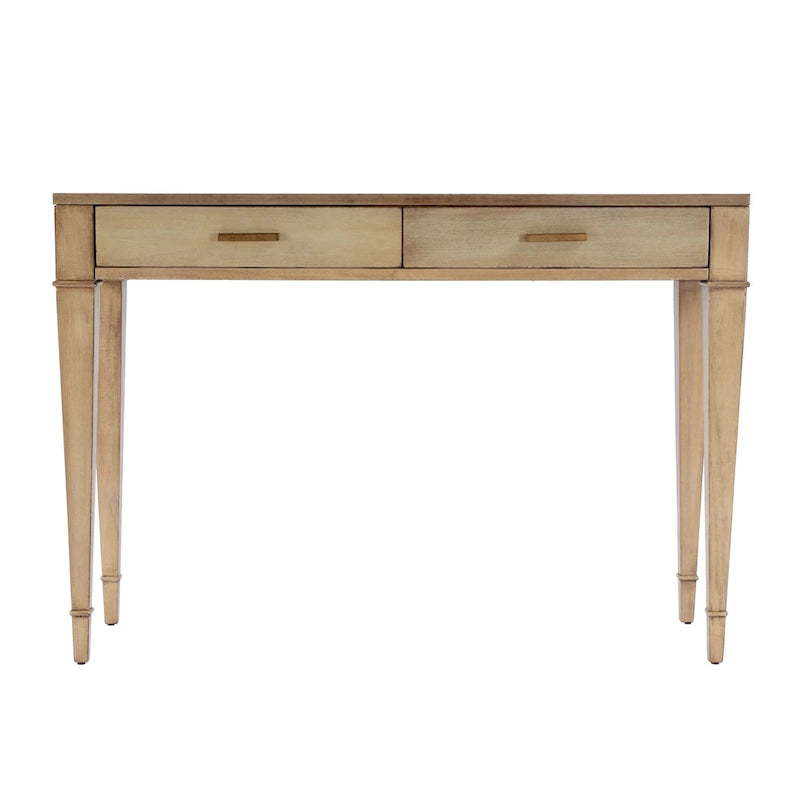 Kai 2 Drawer 46 Burl Wood Console Table