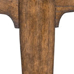 Ashford Sienna Brown Chairside Table with Oak Wood