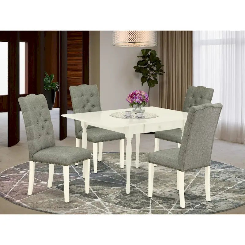Chair photo - Dining Set Includes a Rectangle Dining Room Table with Dropleaf and Dining Chairs (Finish Color Options)