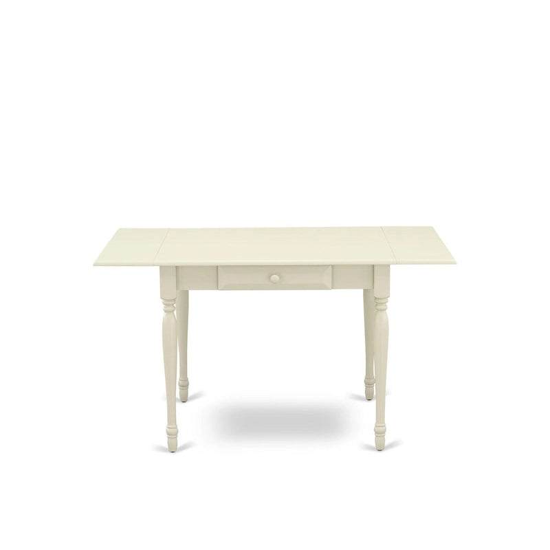 East West Furniture Dining Set Includes a Rectangle Dining Room Table with Dropleaf and Dining Chairs (Finish Color Options)