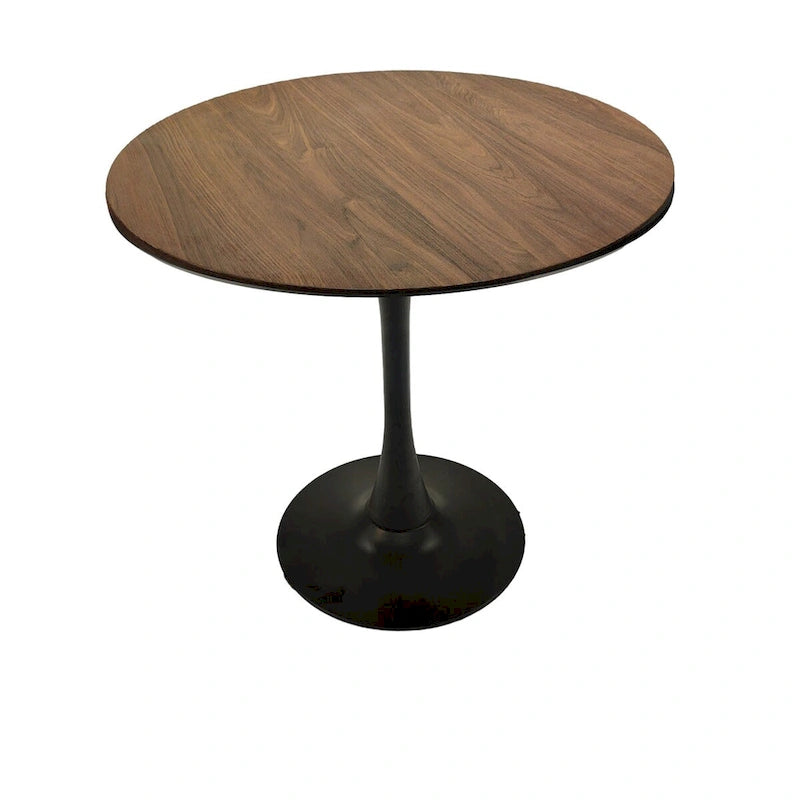 Round Dining Table, 31.5 Tulip Table Kitchen Dining Table 2-4 People with MDF Table Top & Pedestal Base, End Table