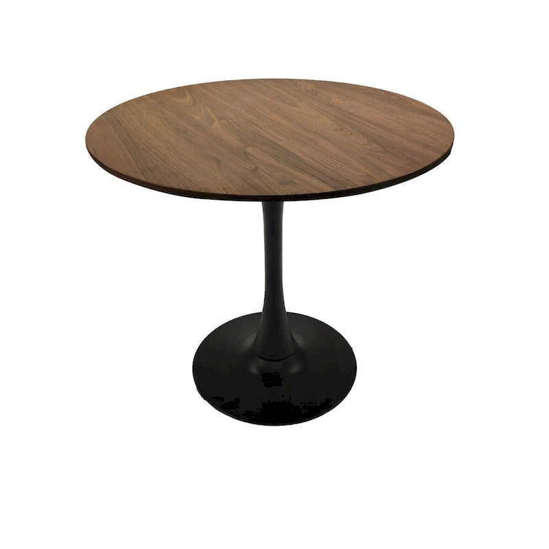 Round Dining Table, 31.5 Tulip Table Kitchen Dining Table 2-4 People with MDF Table Top & Pedestal Base, End Table