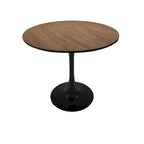 Round Dining Table, 31.5 Tulip Table Kitchen Dining Table 2-4 People with MDF Table Top & Pedestal Base, End Table