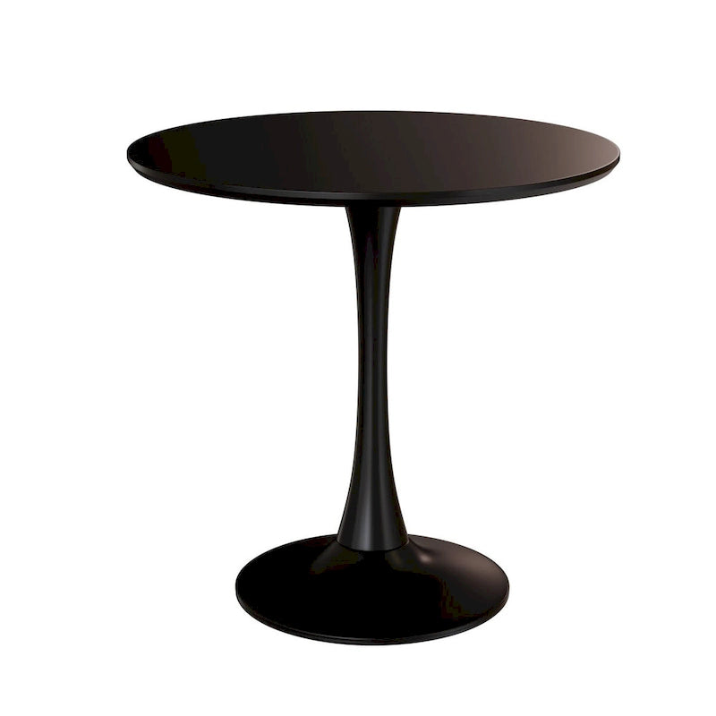 Round Dining Table, 31.5 Tulip Table Kitchen Dining Table 2-4 People with MDF Table Top & Pedestal Base, End Table