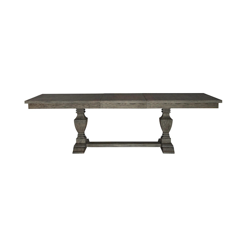 Brown 7 Piece Trestle Table Set