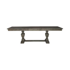 Brown 7 Piece Trestle Table Set