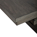 Brown 7 Piece Trestle Table Set