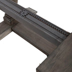 Brown 7 Piece Trestle Table Set