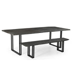 Sparrow Solid Wood Dining Table - Gray