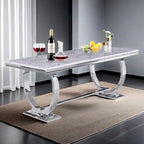72 inch Rectangular Dining Table with U-Shaped Base