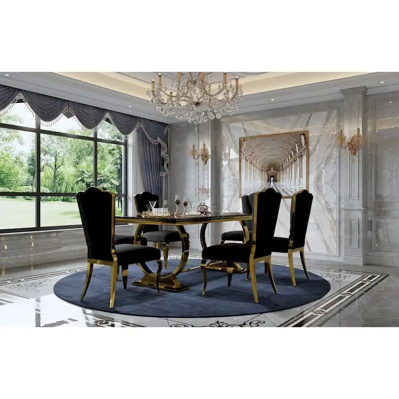 72 inch Rectangular Dining Table with U-Shaped Base