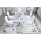 72 inch Rectangular Dining Table with U-Shaped Base