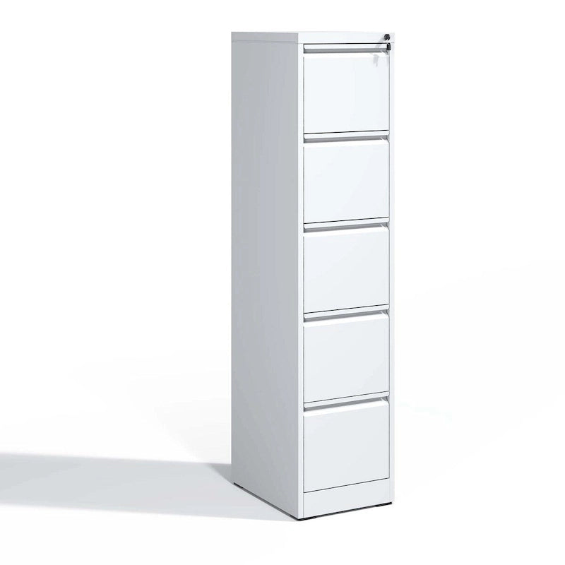 5 Drawer Metal Vertical File Cabinet with Lock