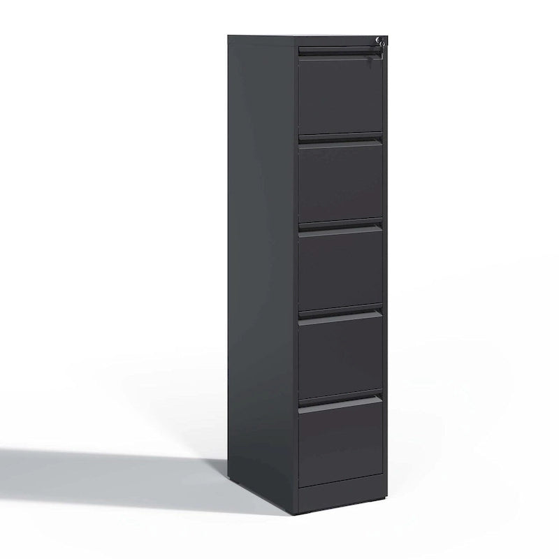5 Drawer Metal Vertical File Cabinet with Lock