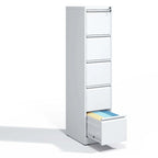 5 Drawer Metal Vertical File Cabinet with Lock