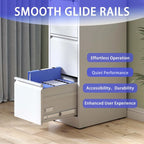 5 Drawer Metal Vertical File Cabinet with Lock