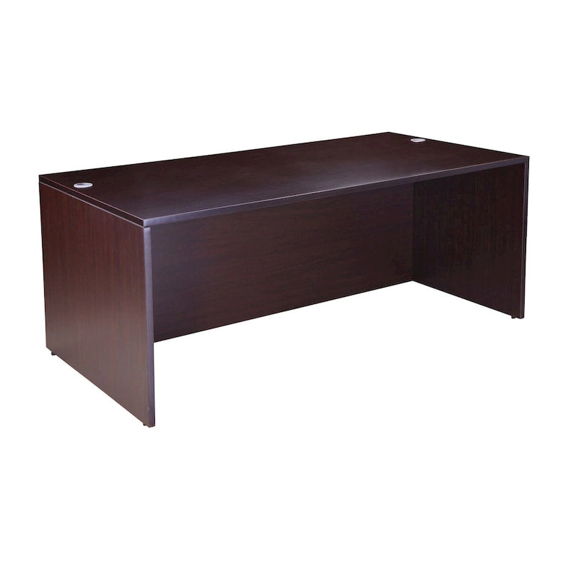 BOSS 71-inch L-Shape Corner Executive Desk with Dual File Pedestals