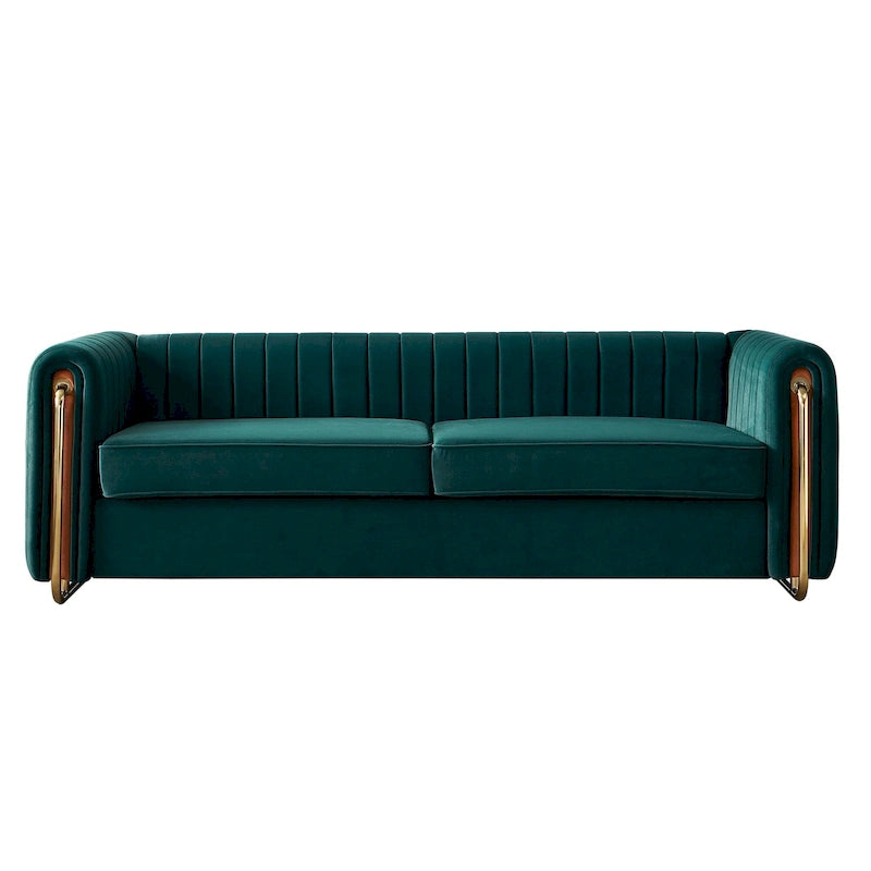 Contemporary Velvet Sofa Couch for Living Room